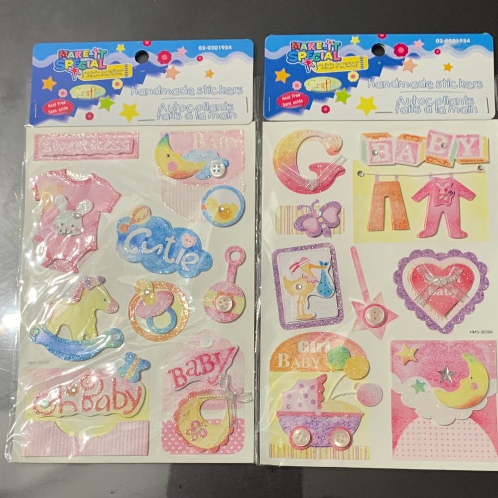 Baby Girl  Stickers - Pink